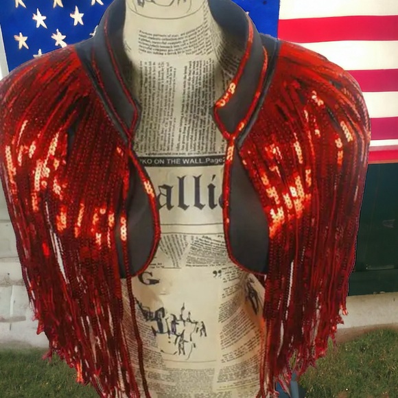 New Version Sequin Stars & Stripes Booty Shorts - Picture 13 of 13